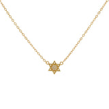 COLLAR ESTRELLA DE DAVID BAÑADO EN ORO