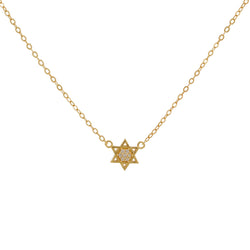 COLLAR ESTRELLA DE DAVID BAÑADO EN ORO | BOAZ JOYAS