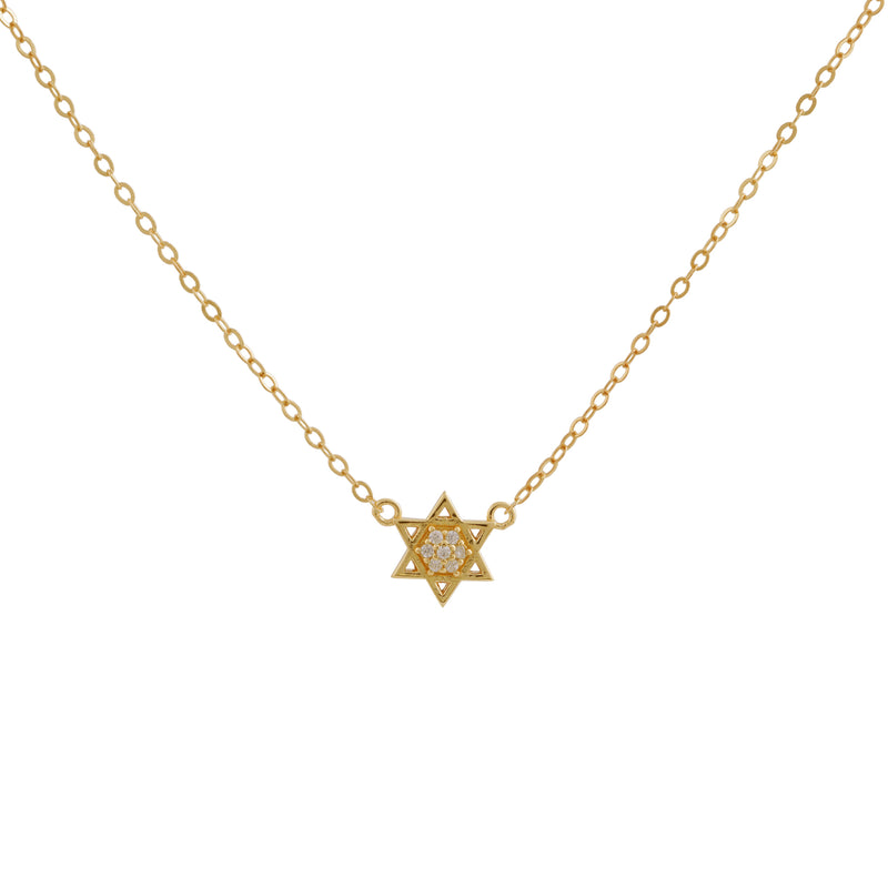 COLLAR ESTRELLA DE DAVID BAÑADO EN ORO | BOAZ JOYAS