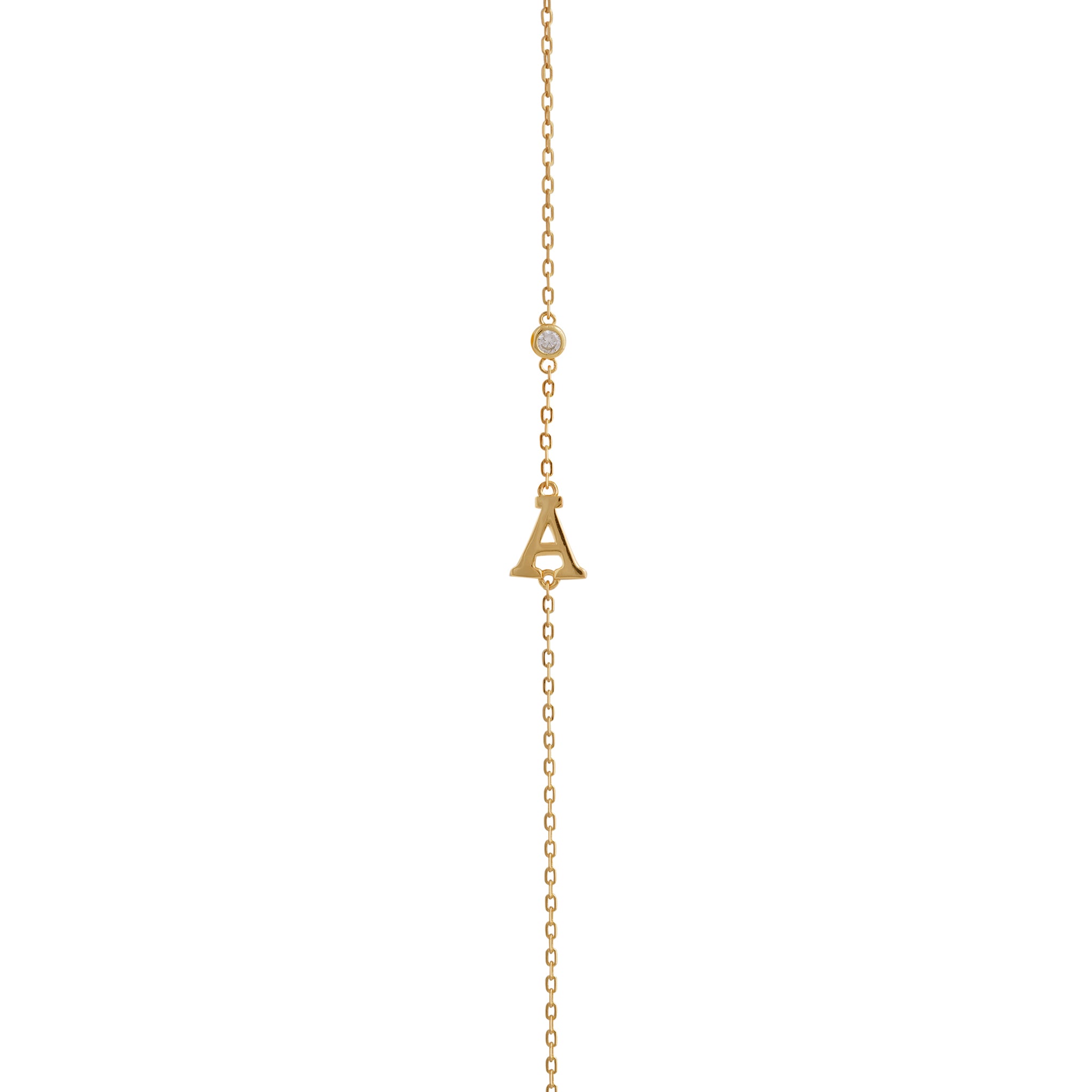 PULSERA INICIAL BAÑADA EN ORO