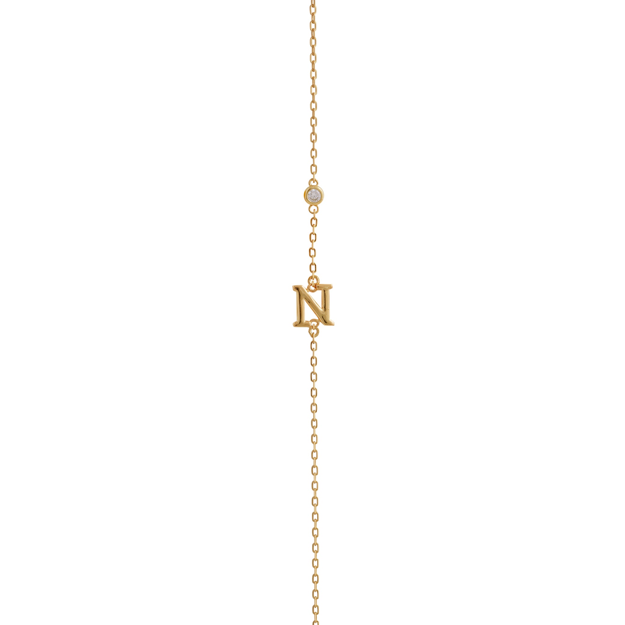 PULSERA INICIAL BAÑADA EN ORO