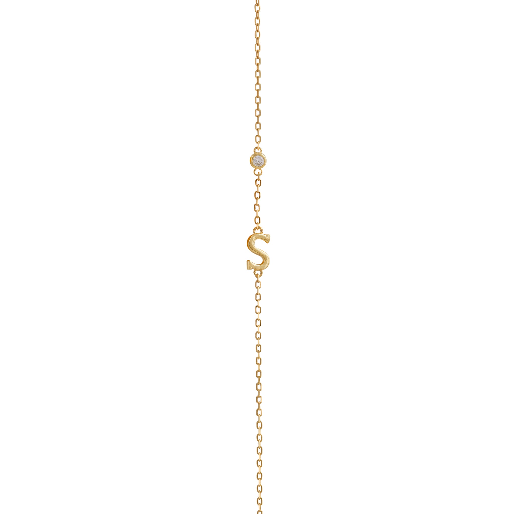 PULSERA INICIAL BAÑADA EN ORO