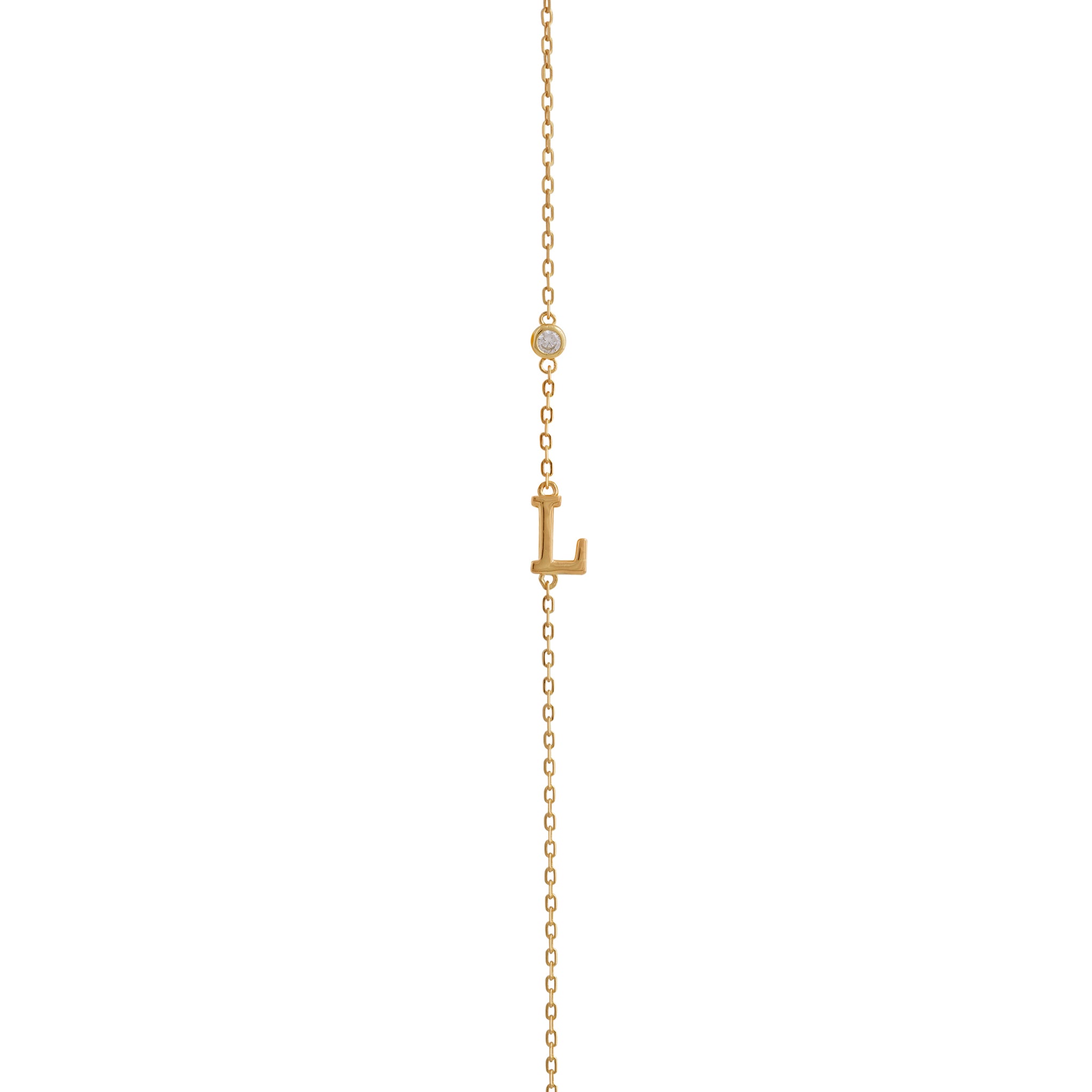 PULSERA INICIAL BAÑADA EN ORO