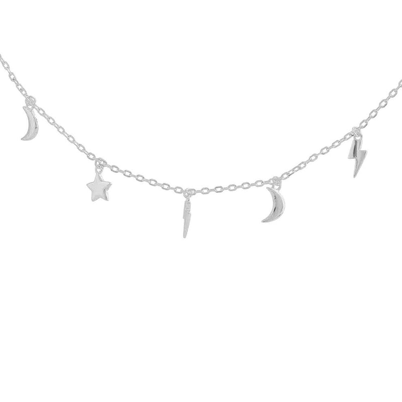 TOBILLERA GALAXY PLATA | BOAZ JOYAS