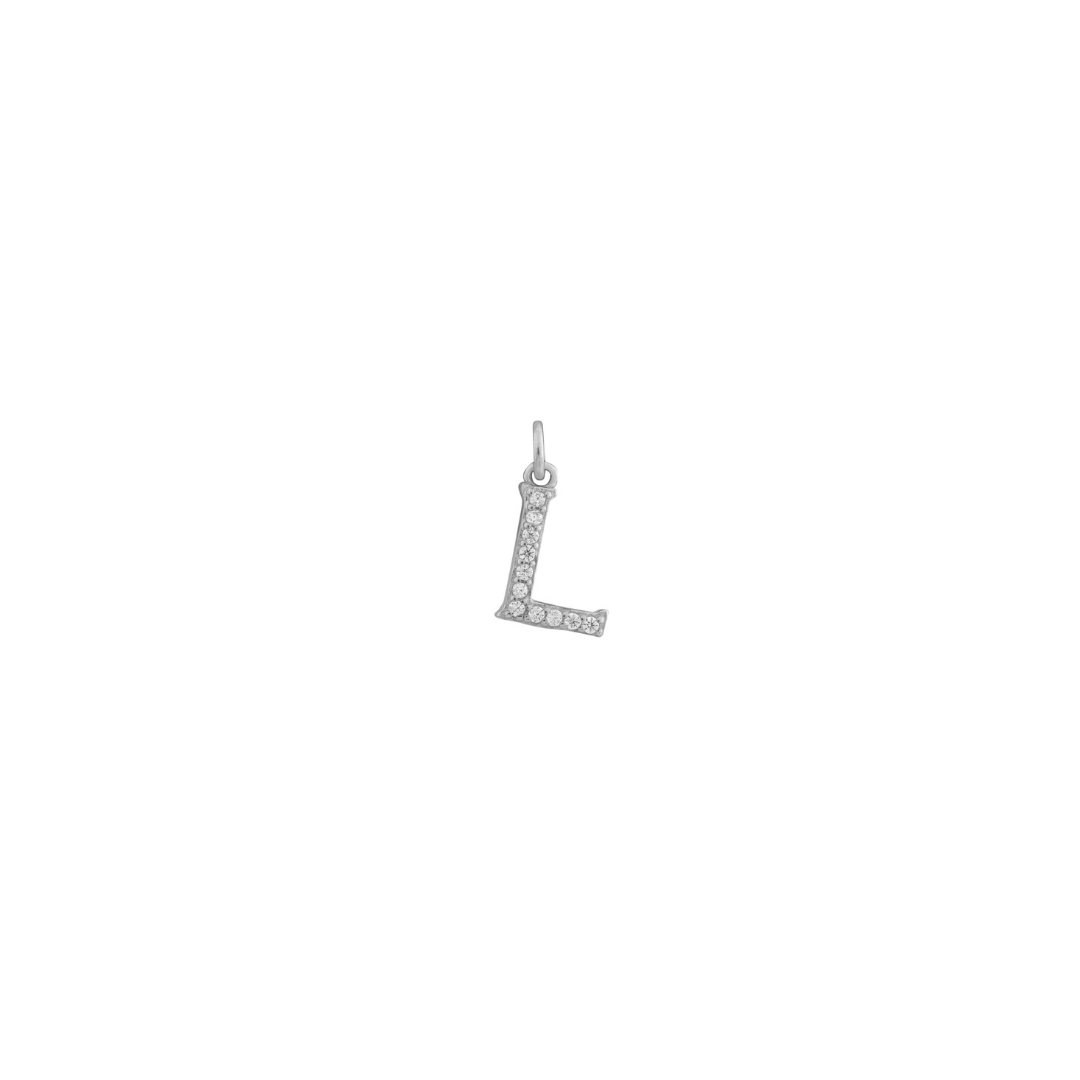 COLGANTE LETRA CIRCONES PLATA
