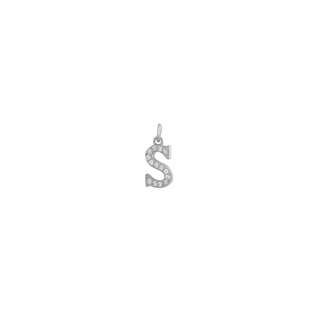 COLGANTE LETRA CIRCONES PLATA
