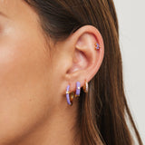 AROS SIENA LILA BAÑADOS EN ORO