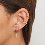 ARGOLLAS LISAS 10MM BAÑADAS EN ORO