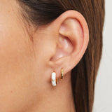 ARGOLLAS LISAS 10MM BAÑADAS EN ORO