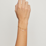 COLGANTE CORAZÓN ROSADO BAÑADO EN ORO