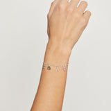 COLGANTE CORAZÓN ROSADO PLATA