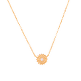 COLLAR GIRASOL BAÑADO EN ORO