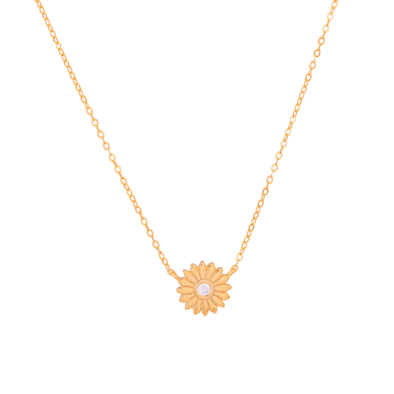 COLLAR GIRASOL BAÑADO EN ORO | BOAZ JOYAS