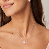COLLAR GIRASOL PLATA