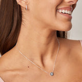 COLLAR GIRASOL PLATA