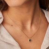 COLLAR MEDALLA INICIAL BAÑADO EN ORO