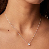COLLAR PUNTO DE LUZ PLATA