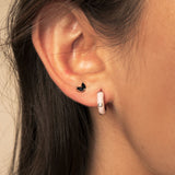 AROS SIENA BLACK BAÑADOS EN ORO BLANCO