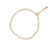 PULSERA SILA WHITE BAÑADA EN ORO