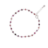 PULSERA SILA PINK PLATA