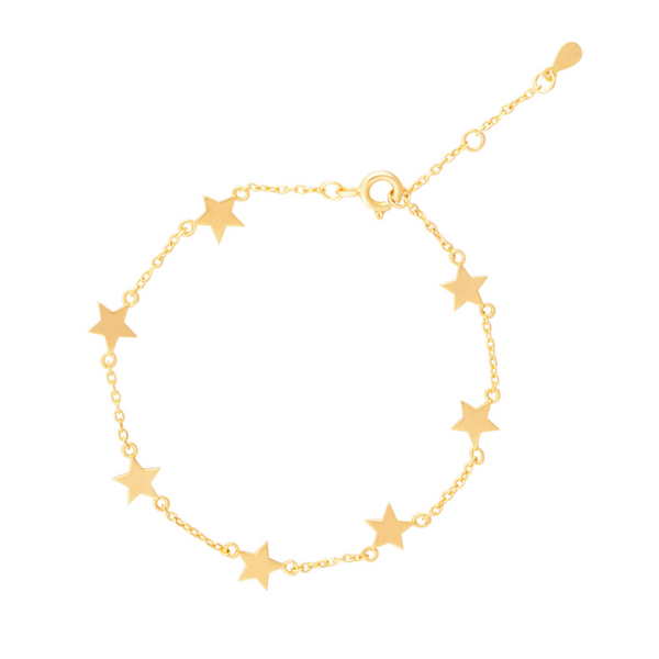 PULSERA STARS BAÑADA EN ORO | BOAZ JOYAS