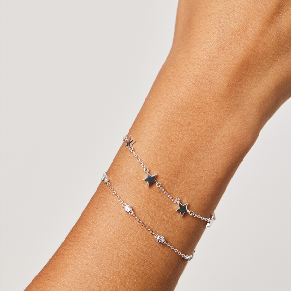 PULSERA STARS PLATA | BOAZ JOYAS