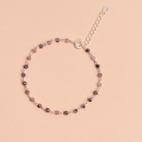 PULSERA SILA PINK PLATA