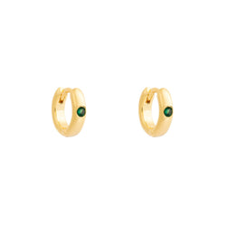 ARGOLLAS ALI GREEN BAÑADAS EN ORO | BOAZ JOYAS