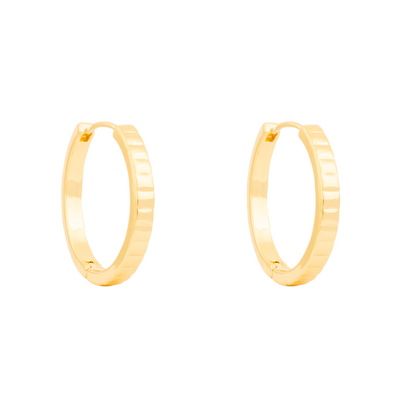 ARGOLLAS DARIA 25MM BAÑADAS EN ORO | BOAZ JOYAS