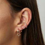 ARGOLLAS LISAS 12MM BAÑADAS EN ORO ROSADO