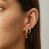 ARGOLLAS DARIA 25MM BAÑADAS EN ORO