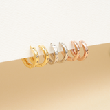ARGOLLAS KARA 15MM BAÑADAS EN ORO ROSADO
