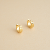 ARGOLLAS BRUNA 12MM BAÑADAS EN ORO