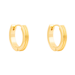 ARGOLLAS BRUNA 20MM BAÑADAS EN ORO | BOAZ JOYAS