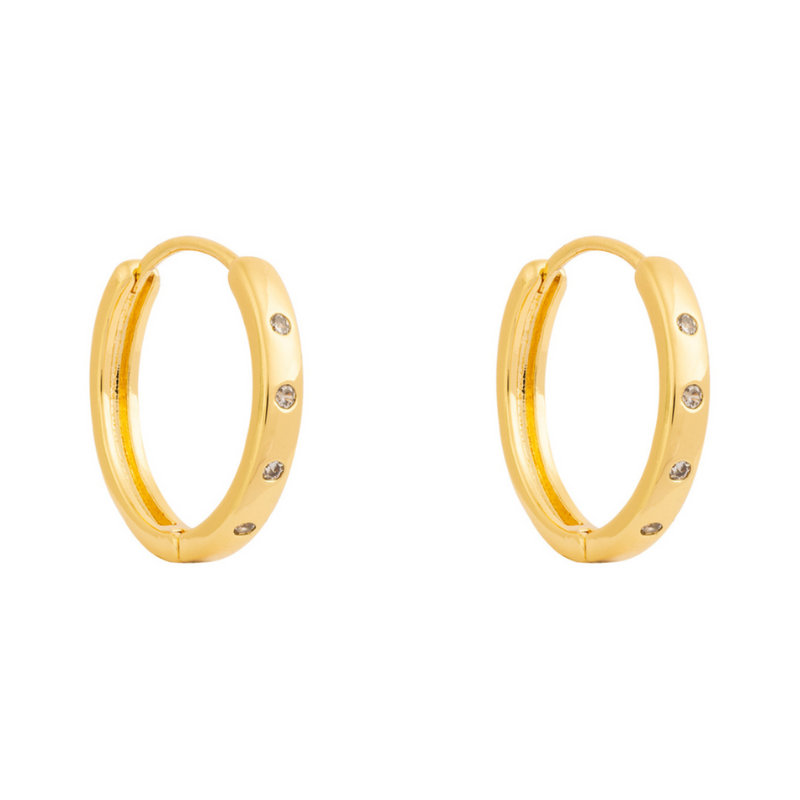 ARGOLLAS KARA 25MM BAÑADAS EN ORO | BOAZ JOYAS