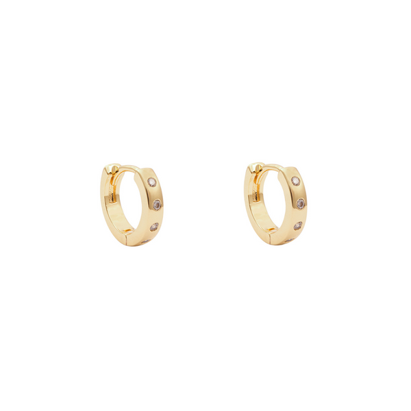 ARGOLLAS KARA 12MM BAÑADAS EN ORO | BOAZ JOYAS