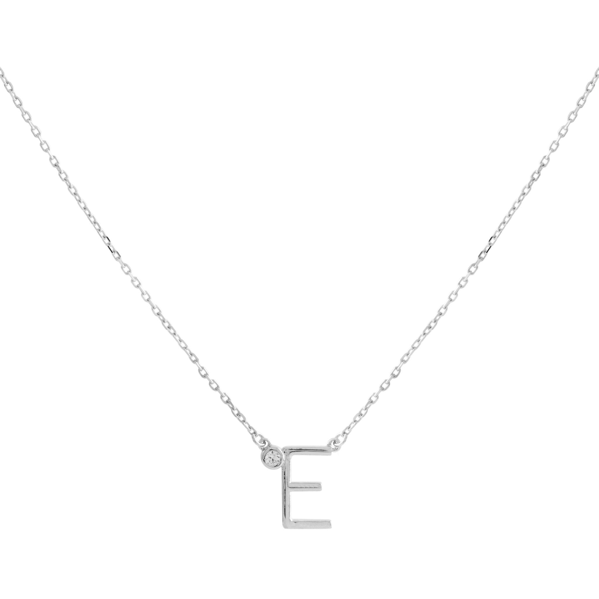 COLLAR INICIAL LUZ PLATA