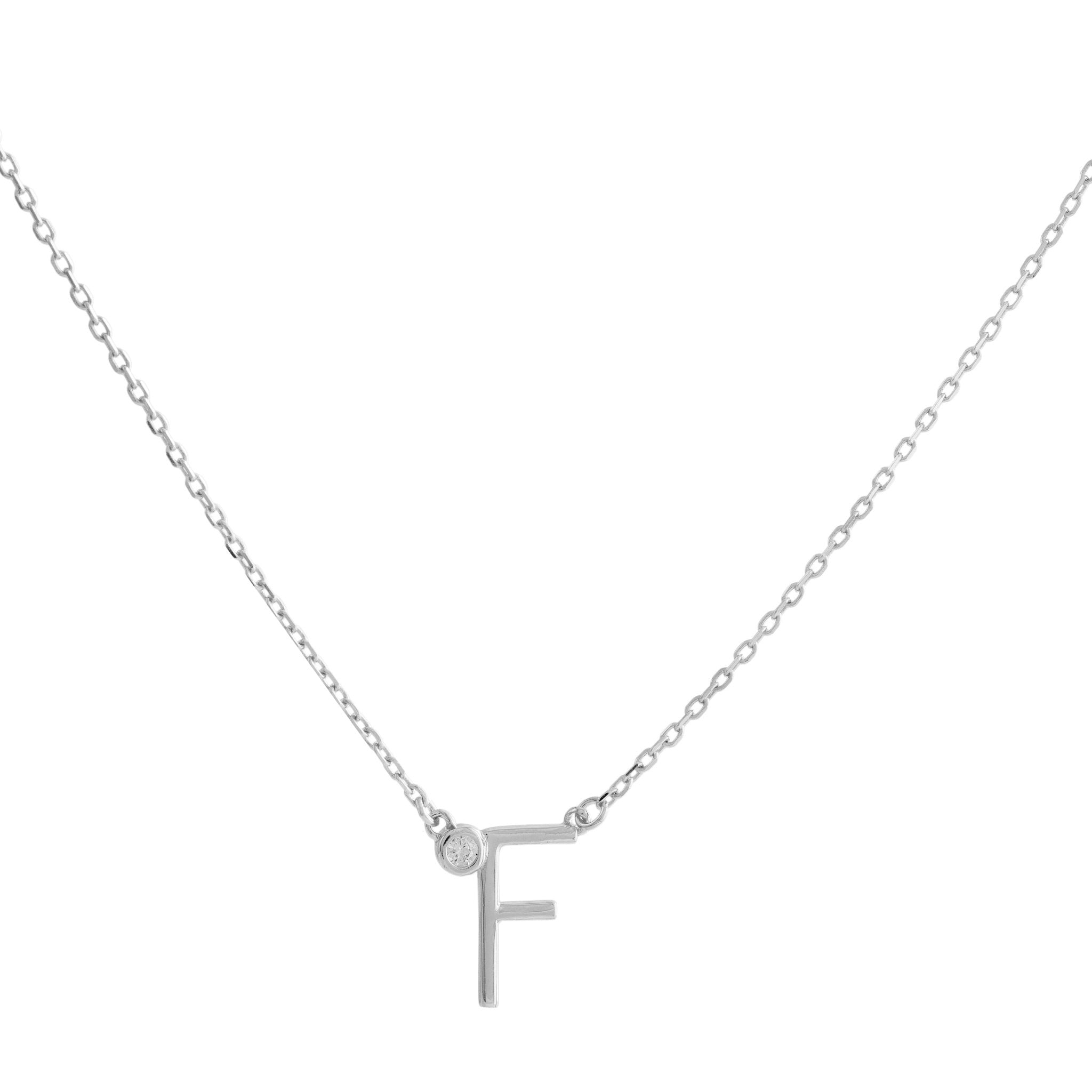 COLLAR INICIAL LUZ PLATA