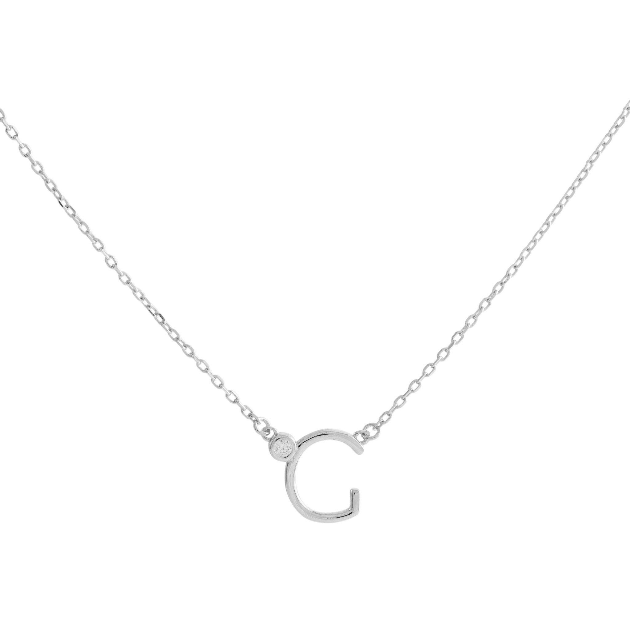 COLLAR INICIAL LUZ PLATA