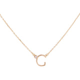 COLLAR INICIAL LUZ BAÑADO EN ORO