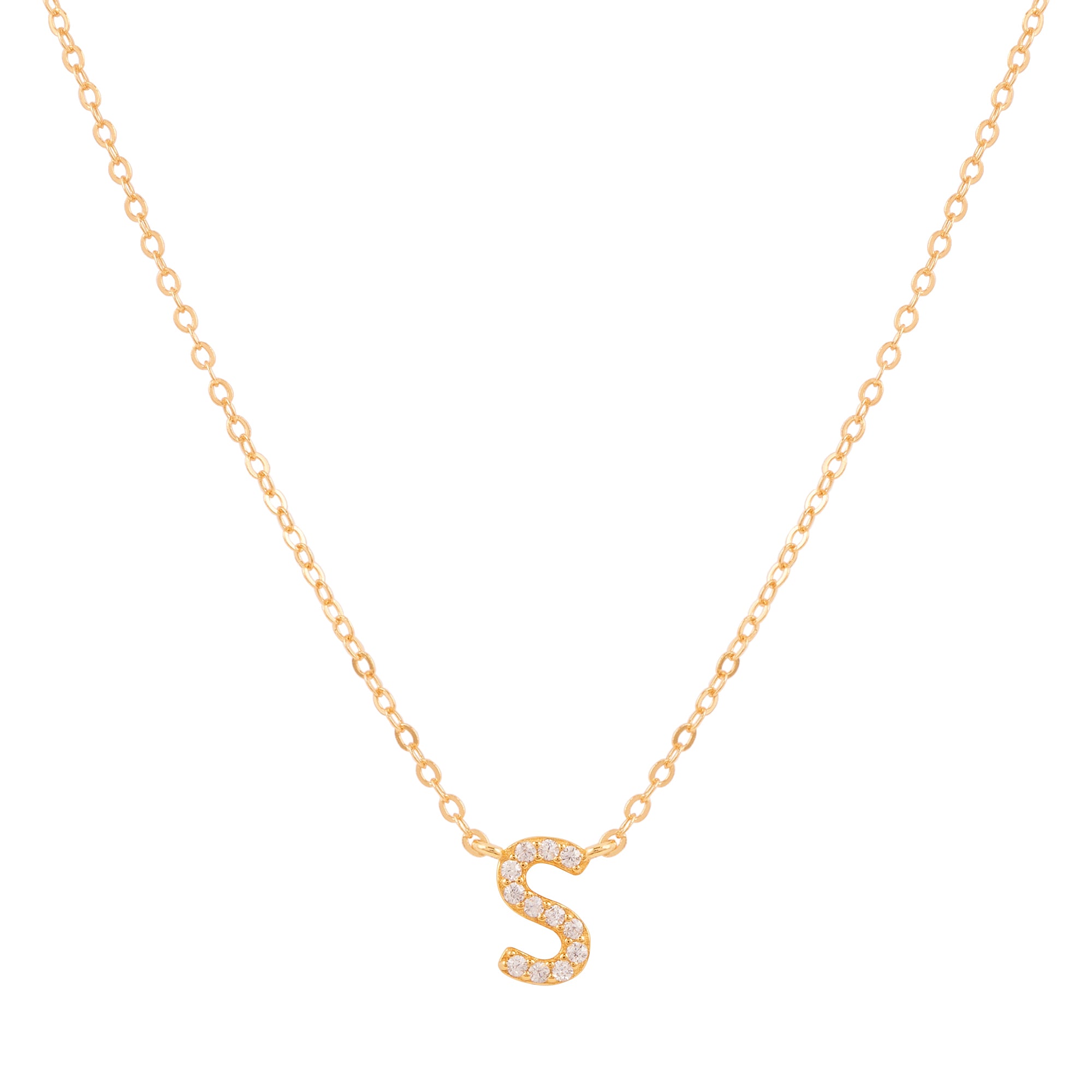 COLLAR INICIAL SHINE BAÑADO EN ORO