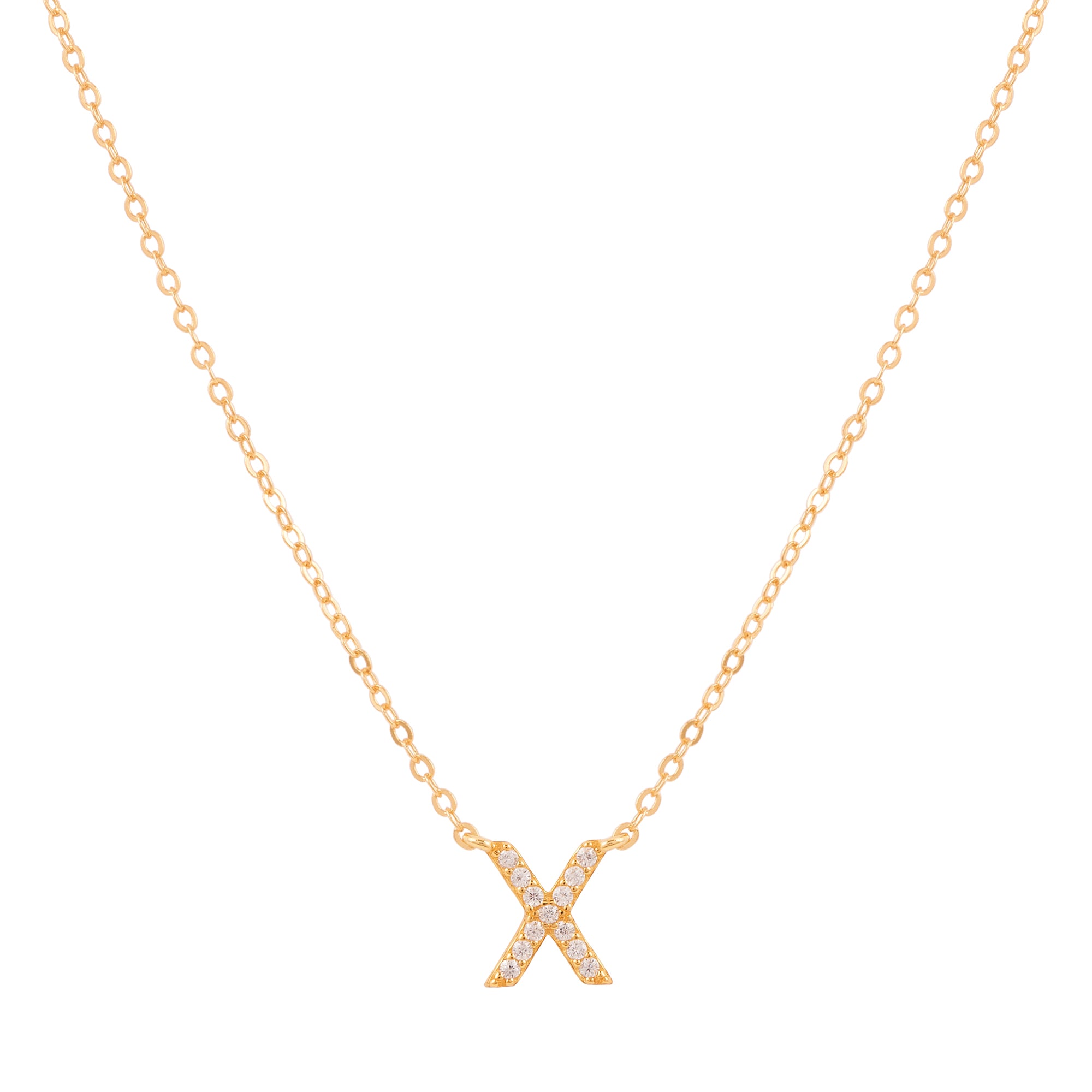 COLLAR INICIAL SHINE BAÑADO EN ORO