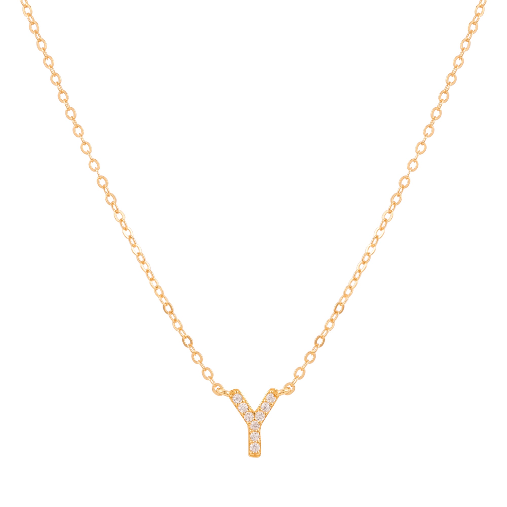 COLLAR INICIAL SHINE BAÑADO EN ORO