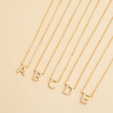 COLLAR INICIAL SHINE BAÑADO EN ORO
