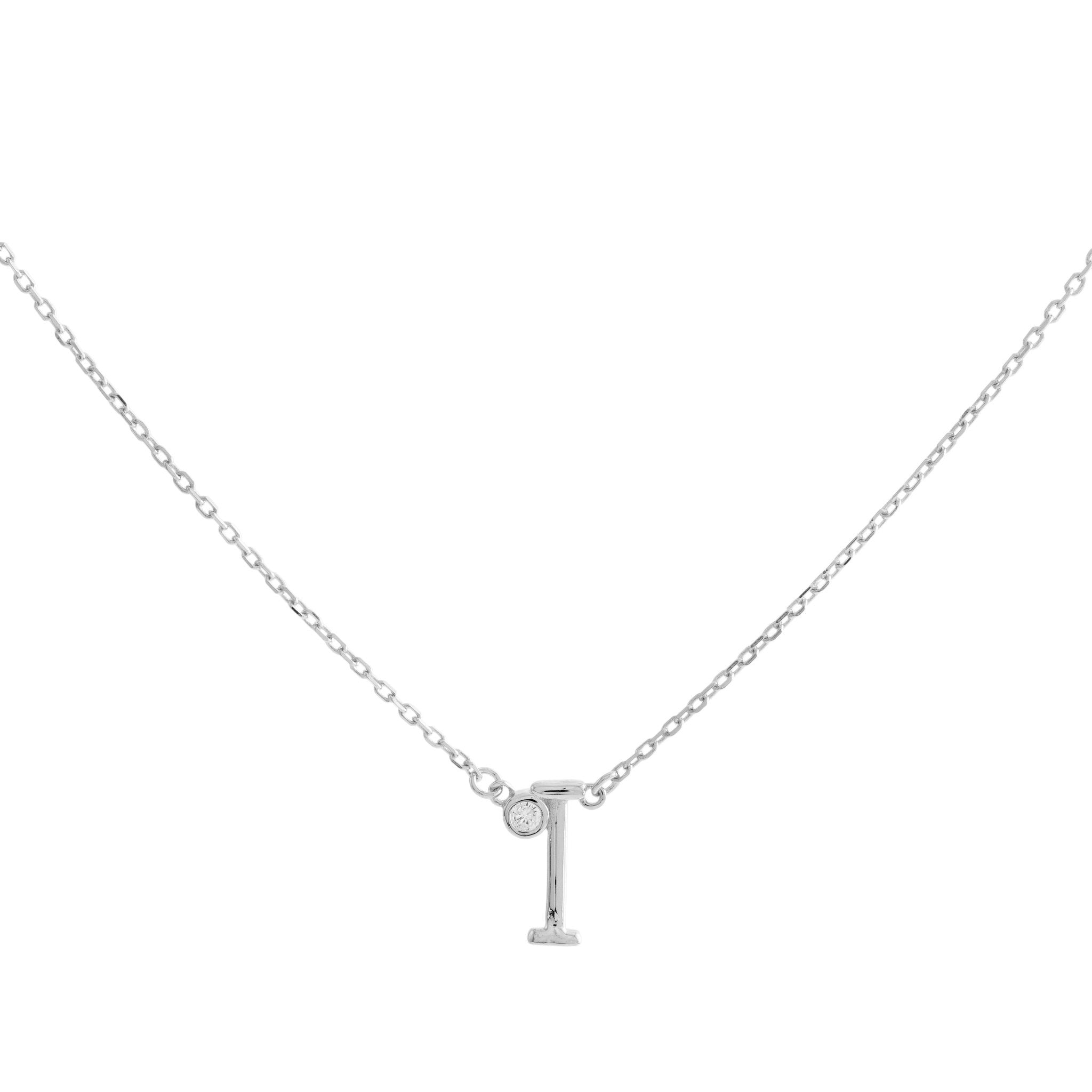 COLLAR INICIAL LUZ PLATA