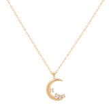 COLLAR MOON BAÑADO EN ORO