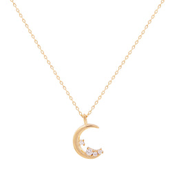 COLLAR MOON BAÑADO EN ORO | BOAZ JOYAS