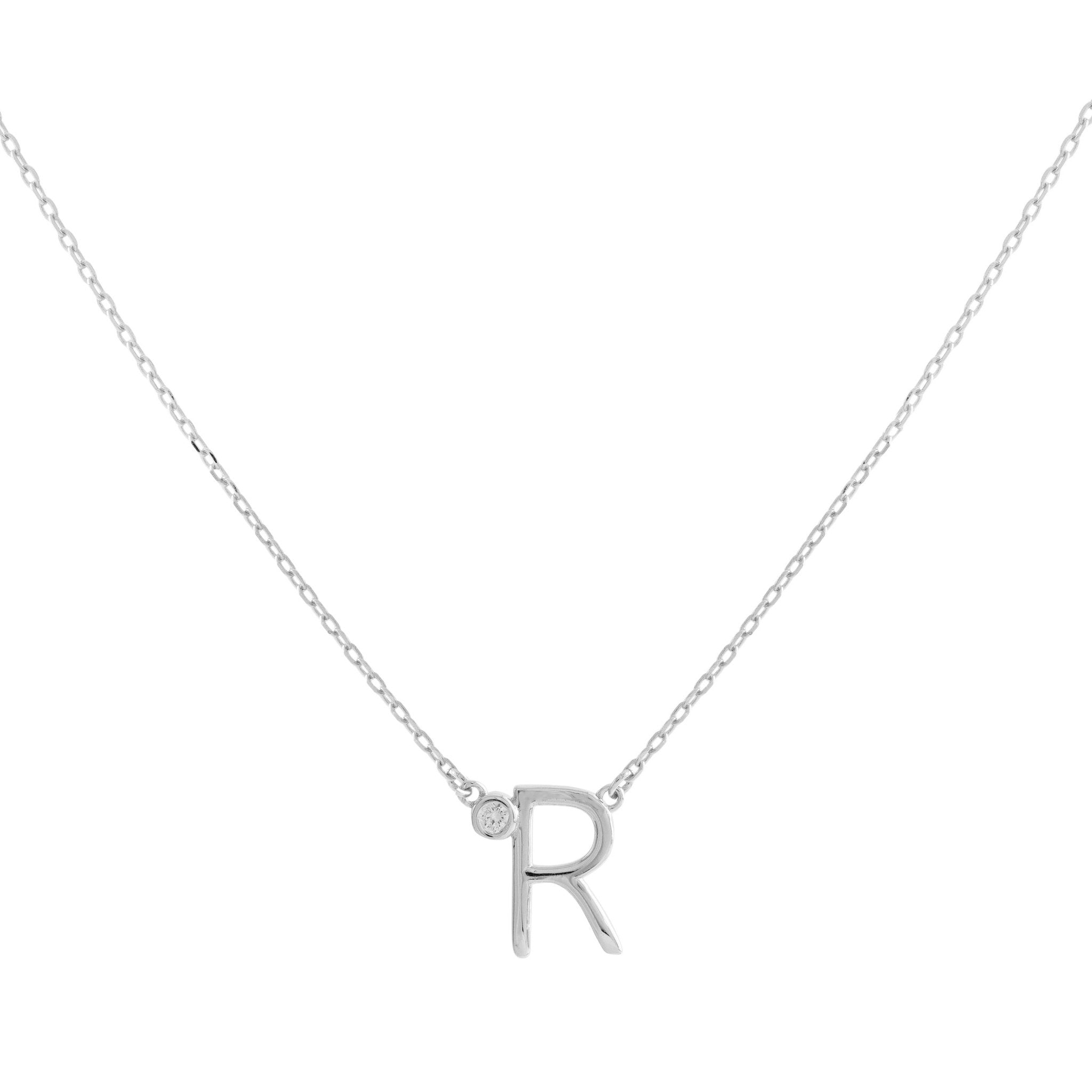 COLLAR INICIAL LUZ PLATA