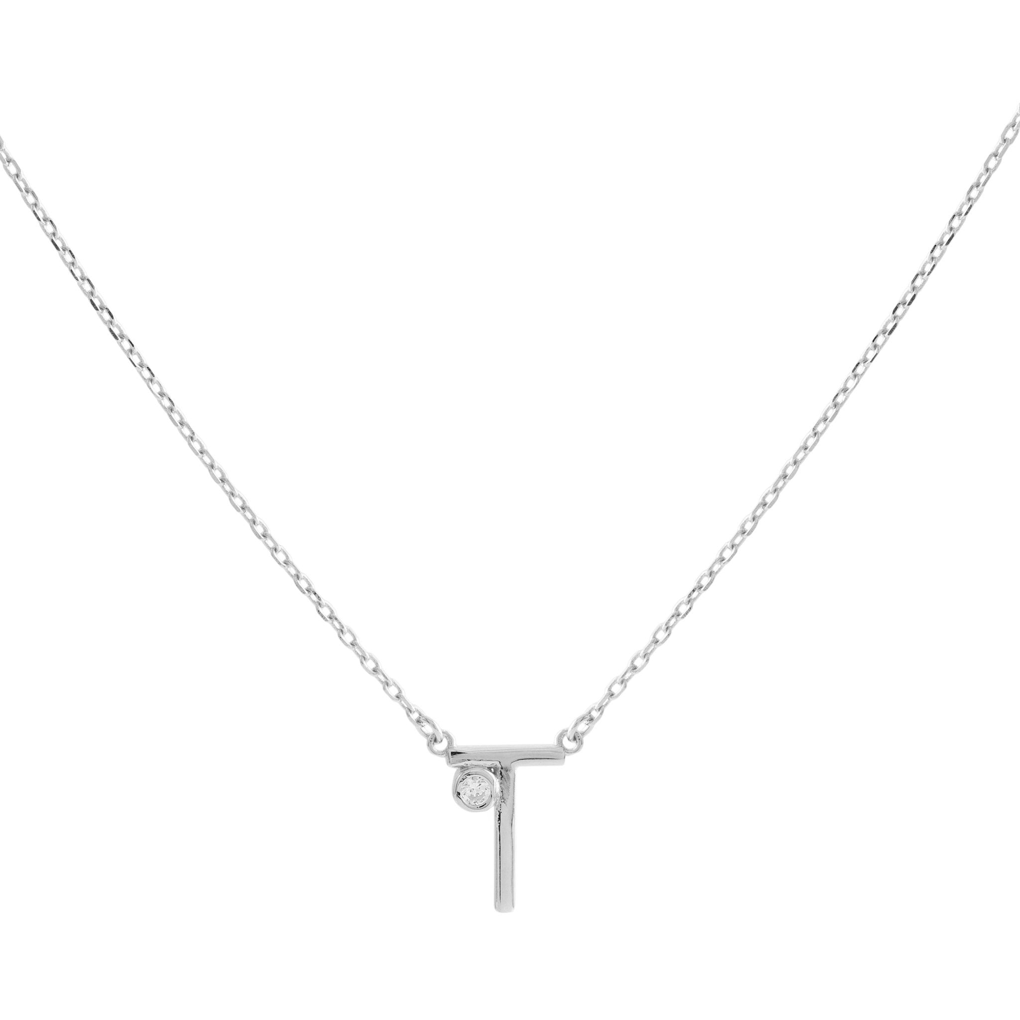 COLLAR INICIAL LUZ PLATA