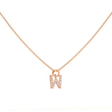 COLLAR INICIAL CIRCONES BAÑADO EN ORO